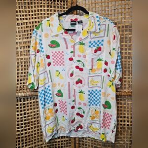 MAD Engine Fruit Pattern Shirt - Red, Yellow, Green‎